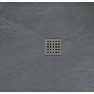 REA  GREY ROCK- Akrylátová sprchová vanička 80 x 120 x 3, 5 cm + sifón,  šedá,  -K4583 značky REA