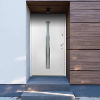 Vidaxl Hliníkové vchodové dvere,  biele,  100 x 200 cm
