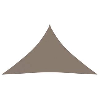 Vidaxl Tieniaca plachta, oxford,  trojuholníková 3, 5x3, 5x4, 9m,  sivohnedá