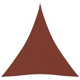 Vidaxl Tieniaca plachta oxfordská látka trojuholníková 3x3x3 m tehlová