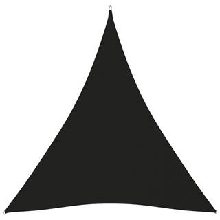 Vidaxl Tieniaca plachta oxfordská látka trojuholníková 3x4x4 m čierna
