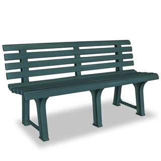 Vidaxl Záhradná lavička 145, 5 cm,  plast,  zelená