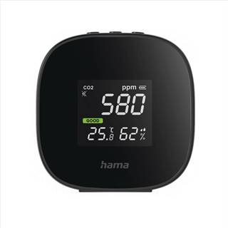 HAMA  Safe,  prístroj na meranie kvality vzduchu (CO2,  teploty a vlhkosti vzduchu) značky HAMA