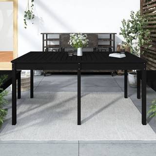Petromila vidaXL Záhradný stolík čierny 159, 5x82, 5x76 cm borovicový masív