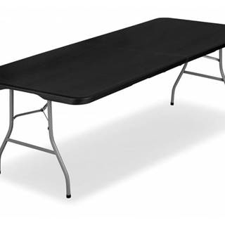 ShopJK Skladací stôl čierny 240 cm