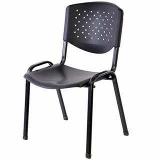 shumee Stohovateľná plastová kancelárska stolička - čierna