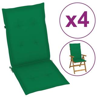 Vidaxl  Podložky na záhradné stoličky,  vysoké operadlo 4 ks 120x50x3 cm značky Vidaxl