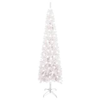 Vidaxl  Úzky vianočný stromček s LED biely 150 cm značky Vidaxl