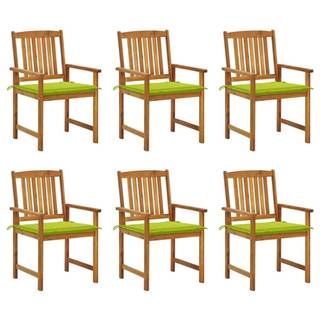Vidaxl  Záhradné stoličky s podložkami 6 ks masívne akáciové drevo značky Vidaxl