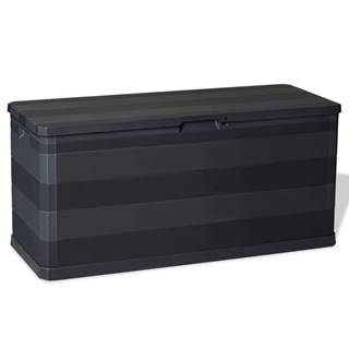 Vidaxl  Záhradný úložný box čierny 117x45x56 cm značky Vidaxl