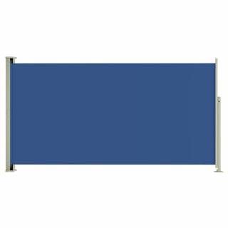Vidaxl Zaťahovacia bočná markíza na terasu 160x300 cm modrá