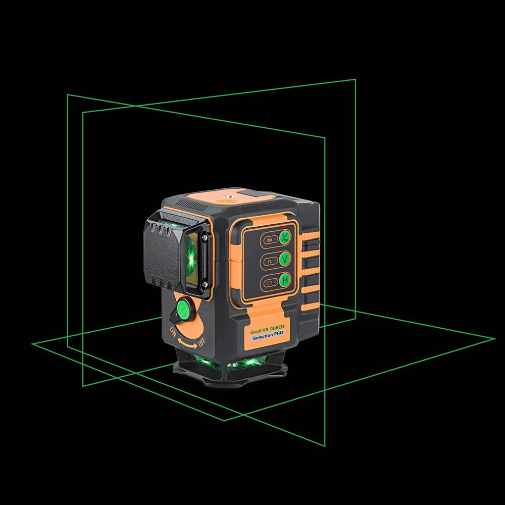 GEO  Čiarový laser GeoFennel Geo6-XR Green pre inštalácie na steny a podlahy značky GEO