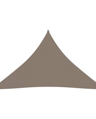 Vidaxl Tieniaca plachta oxfordská látka trojuholníková 2, 5x2, 5x3, 5 m sivohnedá