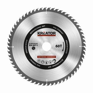 Kreator  KRT020428 - Pílový kotúč na drevo 254mm,  60T značky Kreator