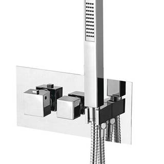 SAPHO Latus podomietková sprchová termostatická batéria vrátane ručnej sprchy,  2/3 výstupy,  chróm (1102-45)