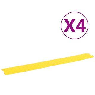 Vidaxl Káblové kanály,  4 ks,  100 cm,  žlté
