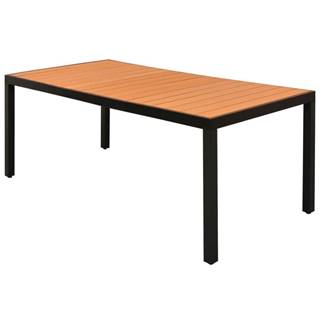 Vidaxl  Záhradný stôl,  hnedý 185x90x74 cm,  hliník a WPC značky Vidaxl