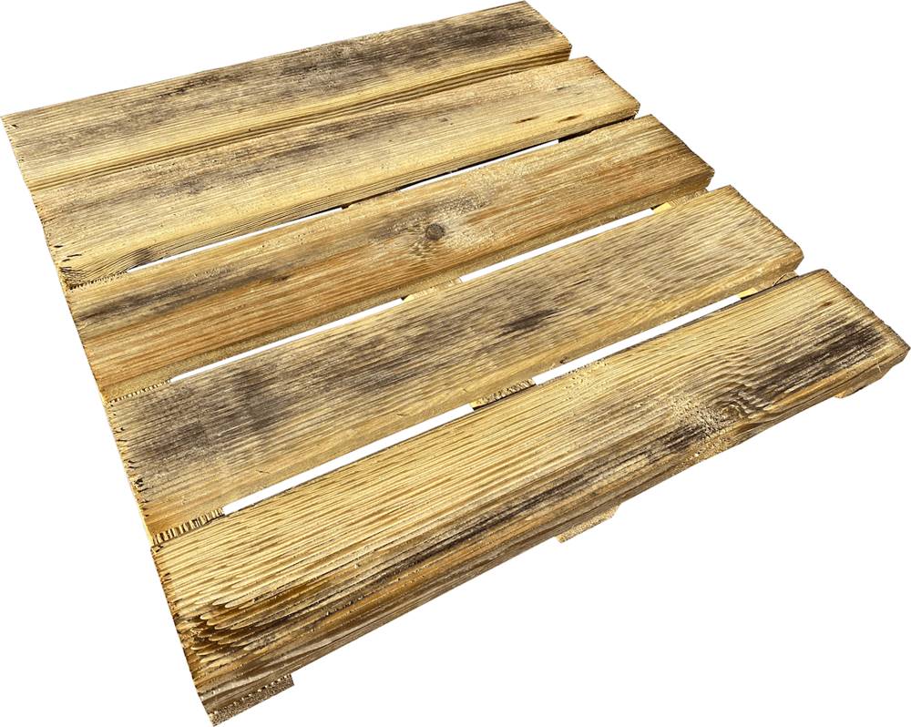 Dřevěný Outlet  Drevená dlaždica drážkovaná 8 ks 50x50x4 cm borovica značky Dřevěný Outlet
