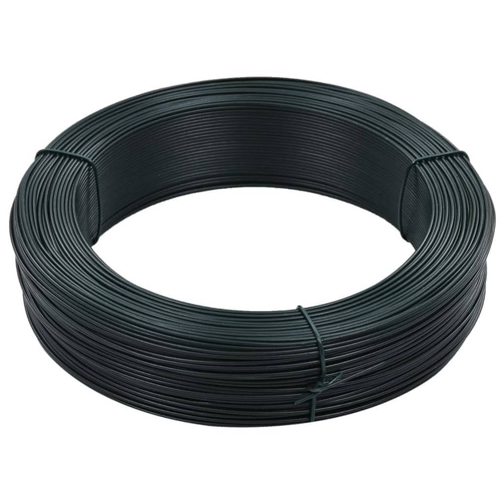 Vidaxl  Viazací drôt na oplotenie 250 m 2, 3/3, 8 mm oceľový čierny značky Vidaxl