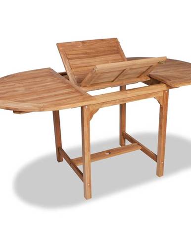 Petromila vidaXL Rozťahovací záhradný stôl (110-160)x80x75 cm,  tíkový masív