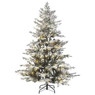 Beliani  Zasnežený vianočný stromček so svetielkami 180 cm biely BRISCO značky Beliani
