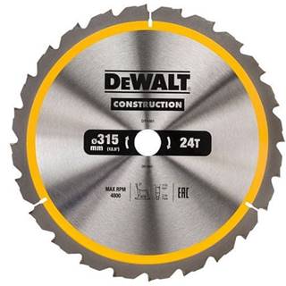DeWalt  Kotúčová píla na drevo 315/30 mm,  24 zubov značky DeWalt