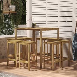 Petromila vidaXL Barový stôl 110x100x110 cm impregnované borovicové drevo