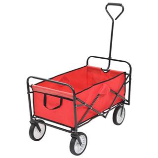 Vidaxl  Skladací ručný vozík,  oceľ,  červený značky Vidaxl