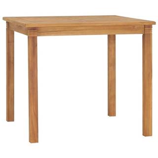 Vidaxl Záhradný jedálenský stôl 85x85x75 cm teakový masív