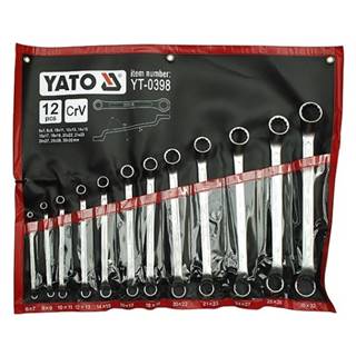 YATO Sada kľúčov očkových 12ks 6-32 mm ohnuté