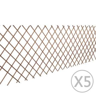Vidaxl  Mriežkový plot z vŕbového prútia 5 ks 180x90 cm značky Vidaxl