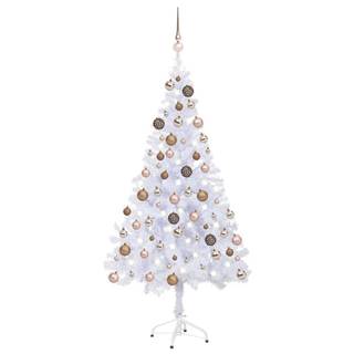 Vidaxl  Umelý vianočný stromček s LED a sadou gulí 120 cm 230 vetvičiek značky Vidaxl