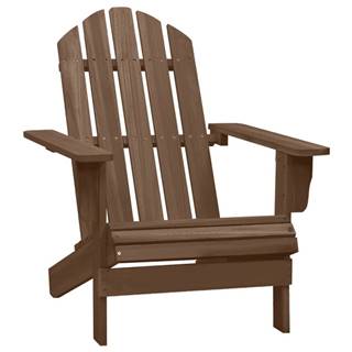 Vidaxl Záhradná stolička hnedá drevená