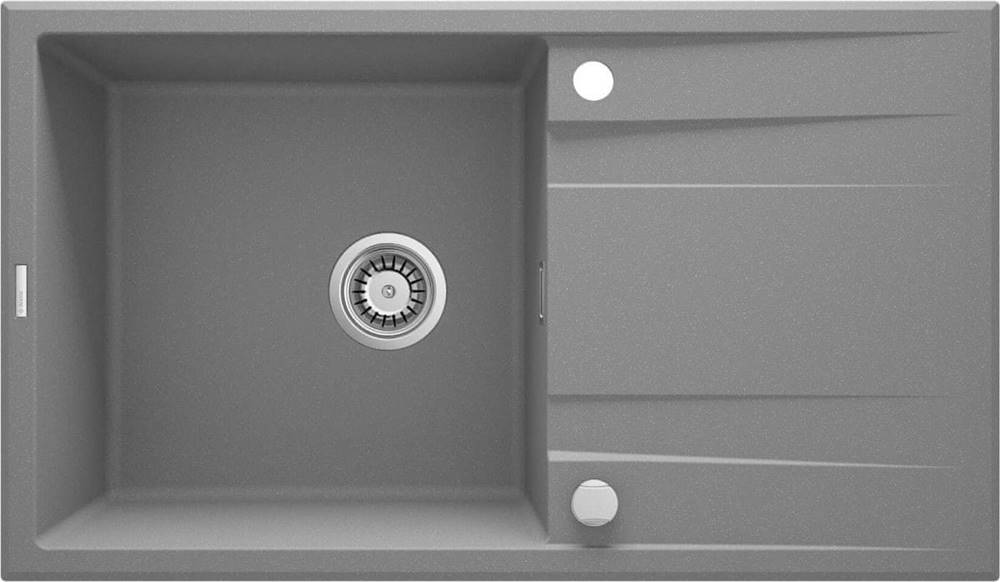 Deante  Granitový dřez s excentrem Eridan 860.0E Barvy: šedá,  černá metalická. značky Deante