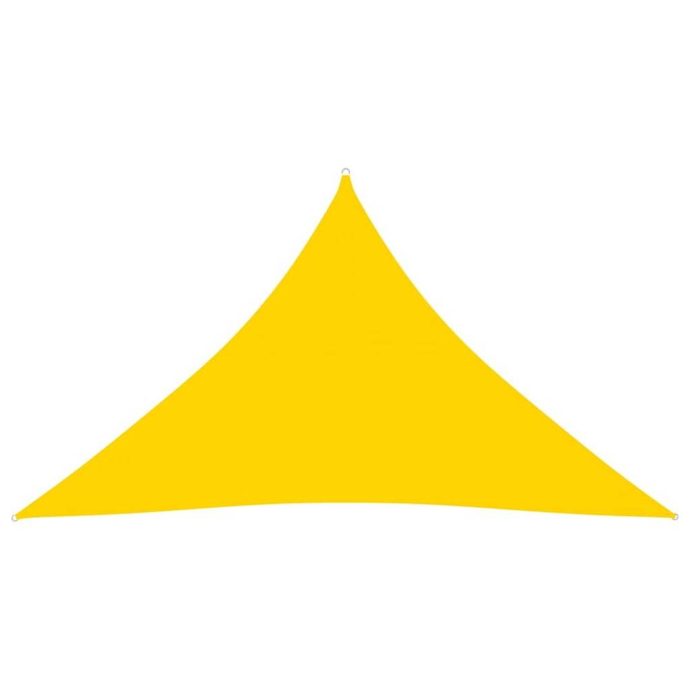 Vidaxl  Tieniaca plachta oxfordská látka trojuholníková 3, 5x3, 5x4, 9 m žltá značky Vidaxl