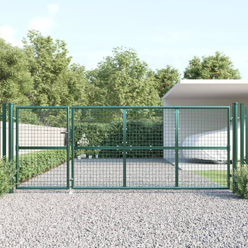 Vidaxl  Záhradná brána so sieťoviny zelená 350x175 cm pozinkovaná oceľ značky Vidaxl