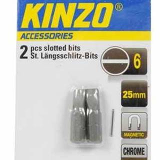 Kinzo  Súprava bitov 6mm - 2 ks,  25 mm - magnet značky Kinzo