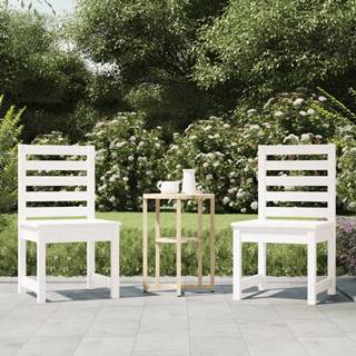 Petromila   Záhradné stoličky 2 ks biele 40, 5x48x91, 5 cm borovicový masív značky Petromila