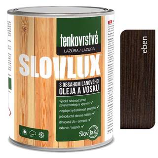 SLOVLAK  Slovlux tenkovrstvá lazúra na drevo eben 2, 5L značky SLOVLAK