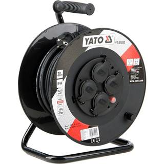 YATO  Predlžovač bubnový 4zásuvky IP44 16A 30 m značky YATO