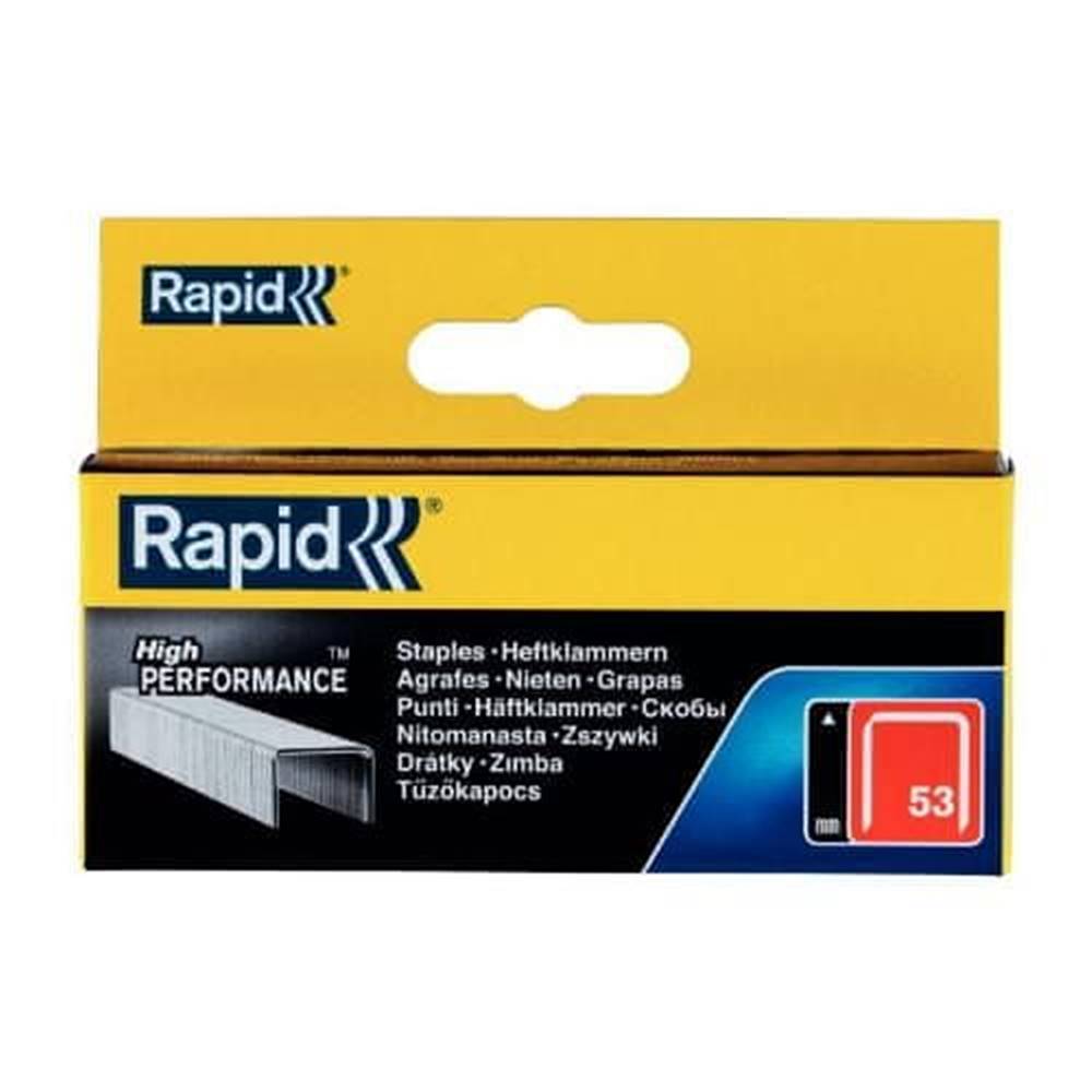 Rapid  Spony High Performance,  53/8 mm,  2500 ks,  krabička značky Rapid