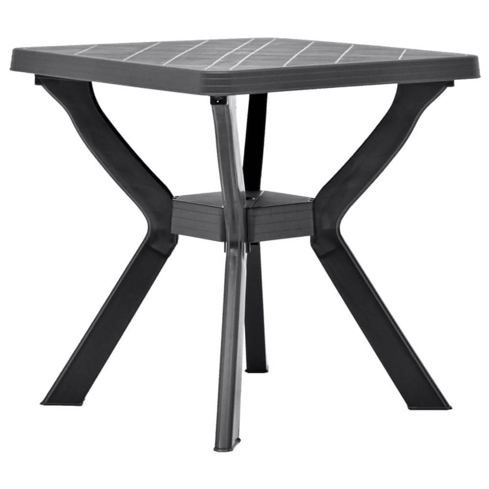Vidaxl  Bistro stolík,  antracitový 70x70x72 cm,  plast značky Vidaxl