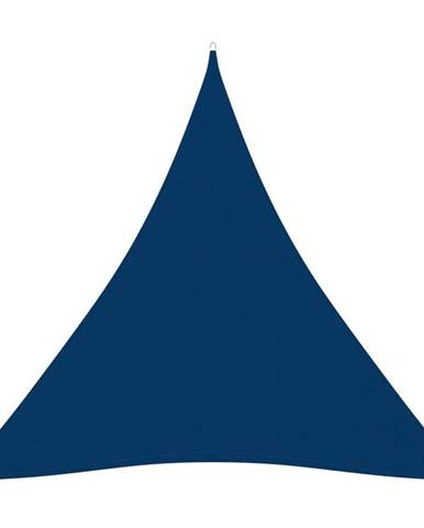 Vidaxl Tieniaca plachta oxfordská látka trojuholníková 5x7x7 m modrá