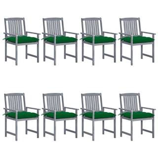 Petromila   Záhradné stoličky s podložkami 8 ks akáciový masív sivé značky Petromila