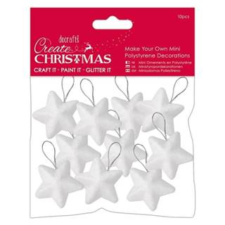 AQUALINE Vianočné polystyrénové dekorácie 4 cm hviezdy 10ks značky AQUALINE
