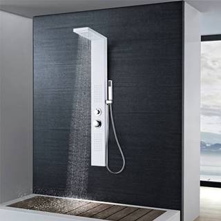 Vidaxl  Hliníkový sprchový panel,  matný biely značky Vidaxl