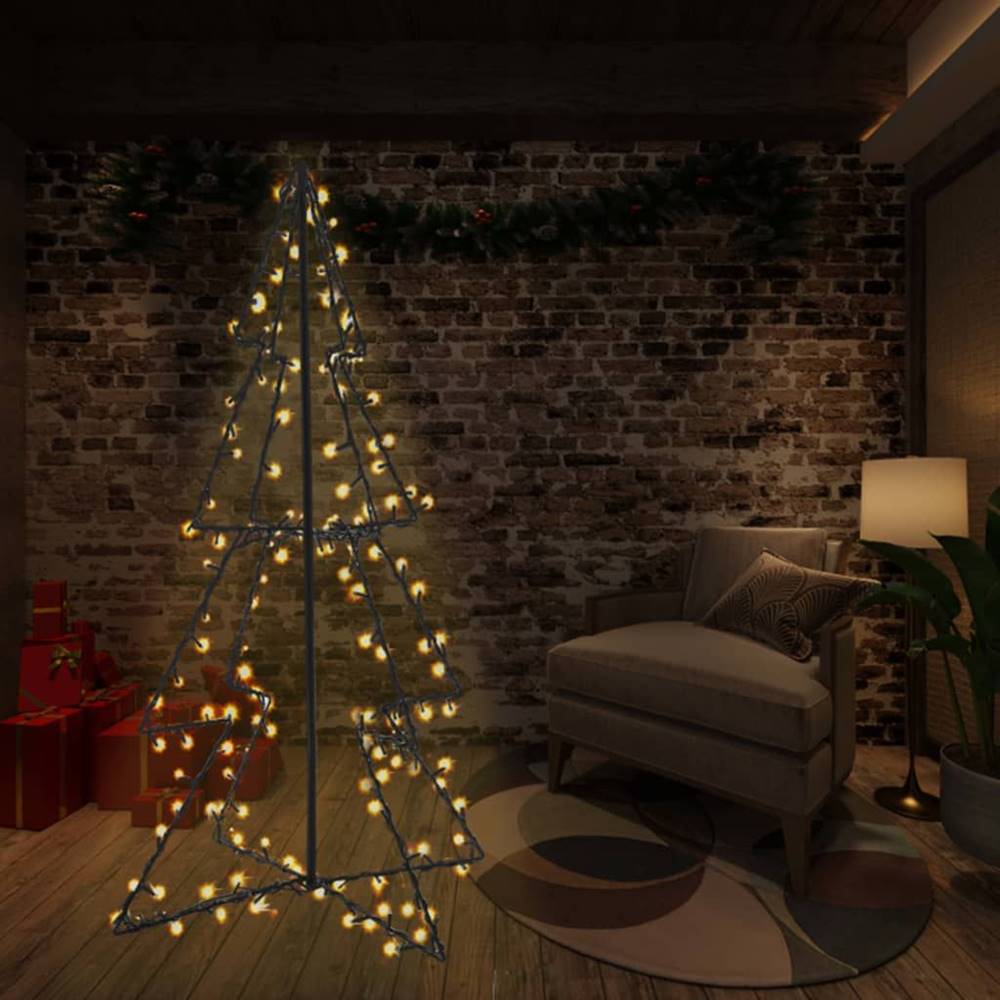 Vidaxl  Vianočný stromček,  kužeľ,  240 LED,  dovnútra aj von 115x150 cm značky Vidaxl