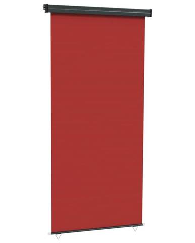 Vidaxl Bočná markíza na balkón 117x250 cm červená