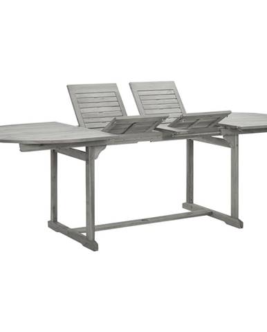 Vidaxl Záhradný jedálenský stôl (160-240)x100x75 cm akáciové drevo