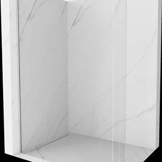 Mexen Kioto,  zaoblená sprchová zástena 140 x 200 cm,  8mm číre sklo,  chrómový profil,  800-140-101-01-06